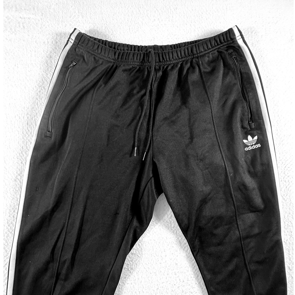 Adidas Track Pants Mens Large‎ Originals 3-Stripe Trefoil Black